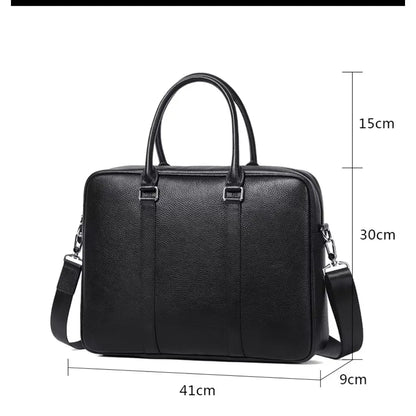Laptoptasche Herren 14 Zoll – Echtleder Aktentasche für Business & Alltag