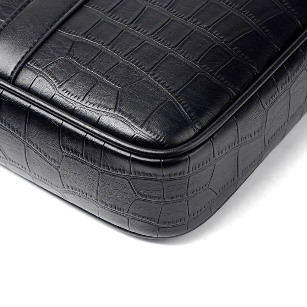 Leder Laptoptasche 13 Zoll – Krokodilleder Optik, Business & Luxus