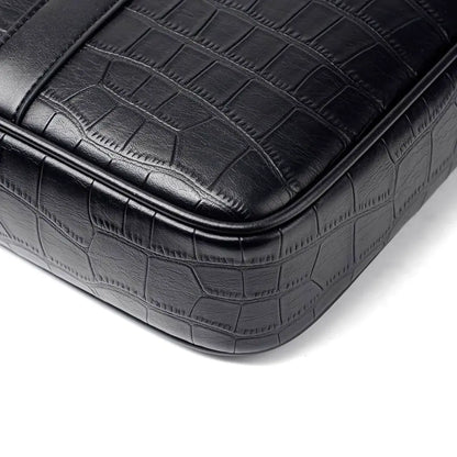 Leder Laptoptasche 13 Zoll – Krokodilleder Optik, Business & Luxus