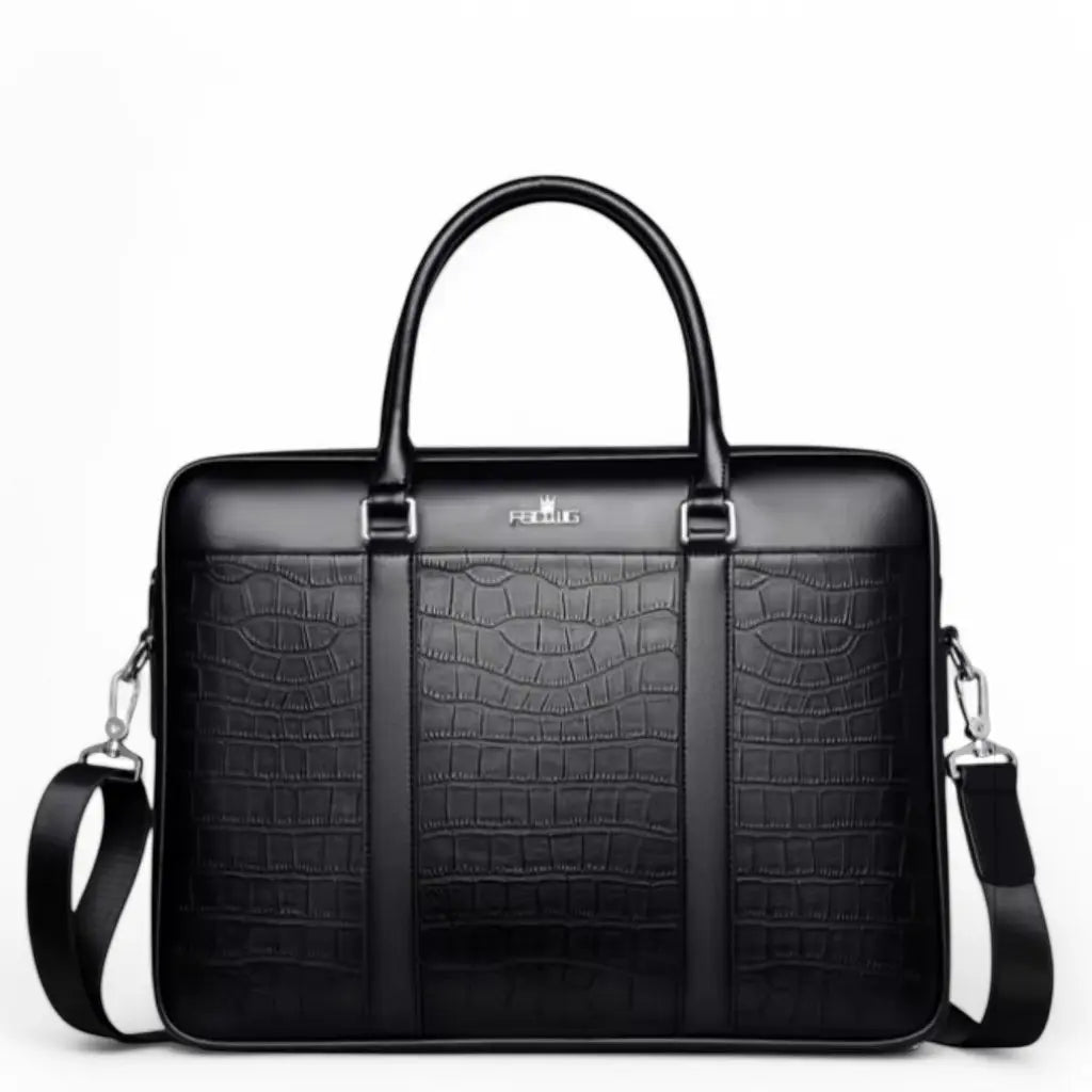 Leder Laptoptasche 13 Zoll – Krokodilleder Optik, Business & Luxus