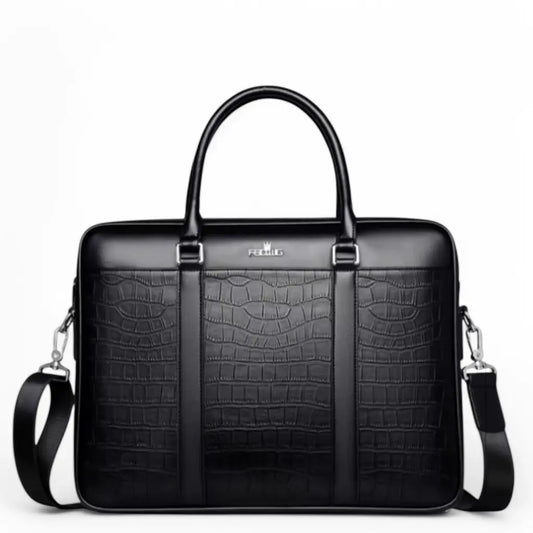 Leder Laptoptasche 13 Zoll – Krokodilleder Optik, Business & Luxus
