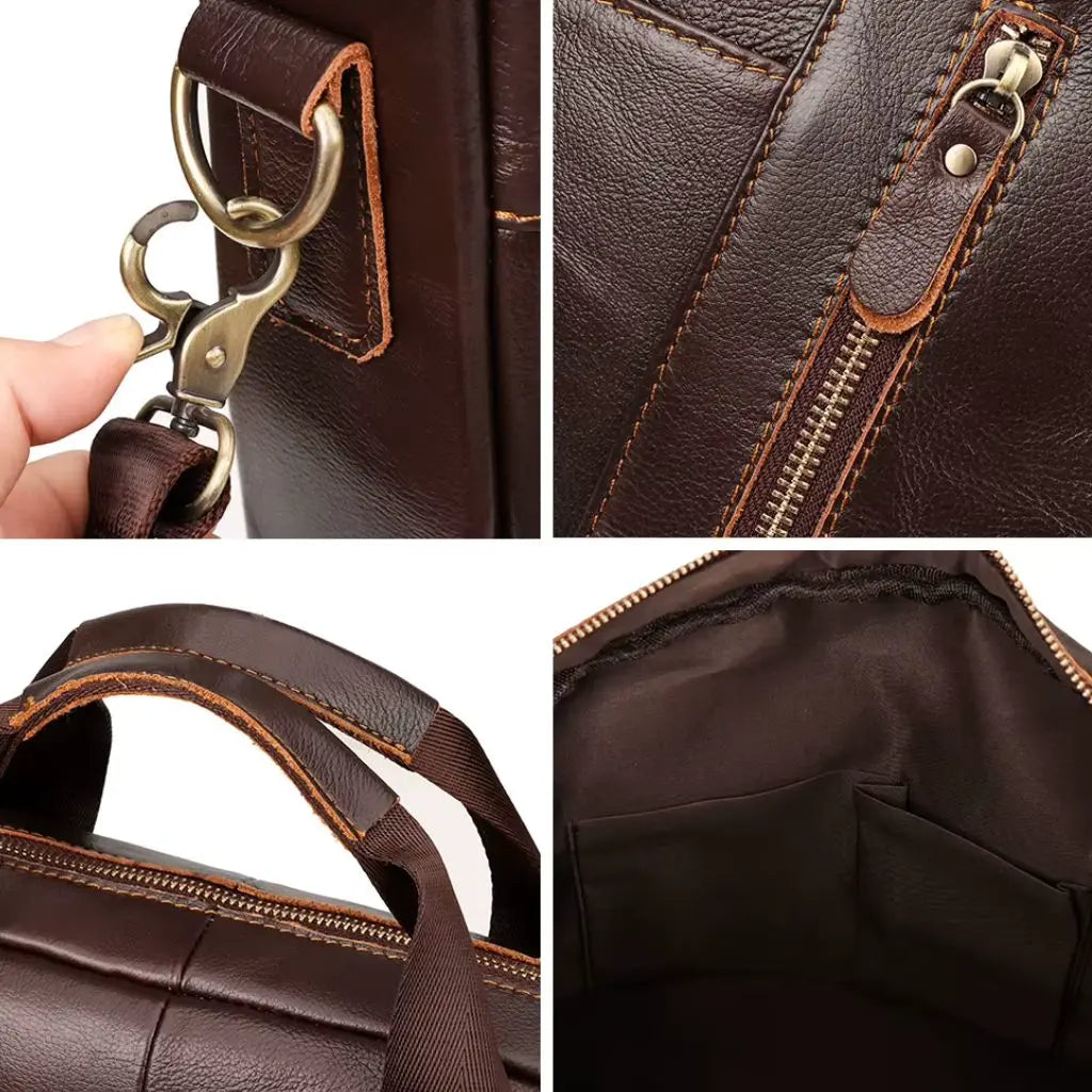 Luxe Herren Laptoptasche 13 Zoll – Echtleder, stilvoll & praktisch