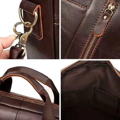 Luxe Herren Laptoptasche 13 Zoll – Echtleder, stilvoll & praktisch