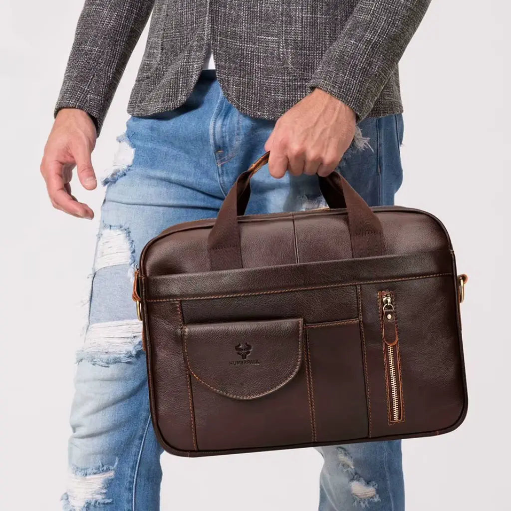 Luxe Herren Laptoptasche 13 Zoll – Echtleder, stilvoll & praktisch