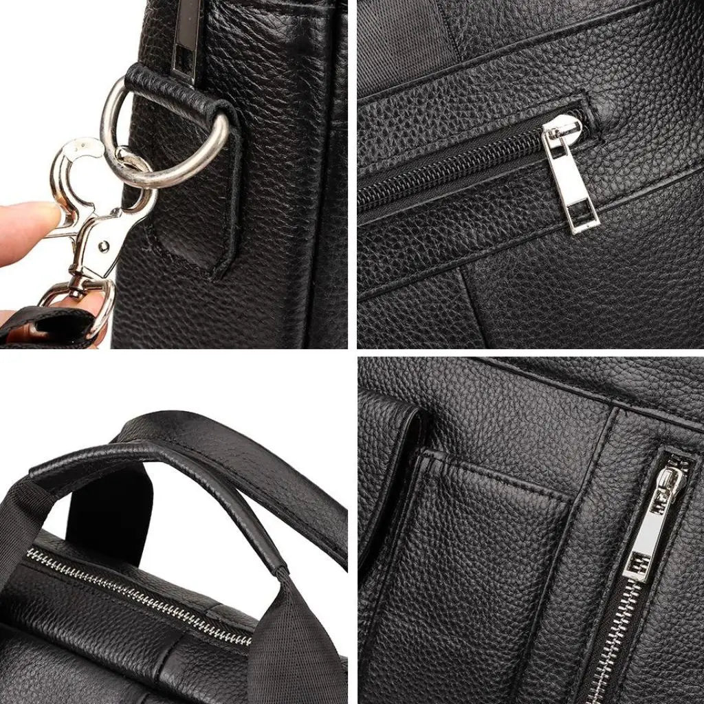 Luxe Herren Laptoptasche 13 Zoll – Echtleder, stilvoll & praktisch