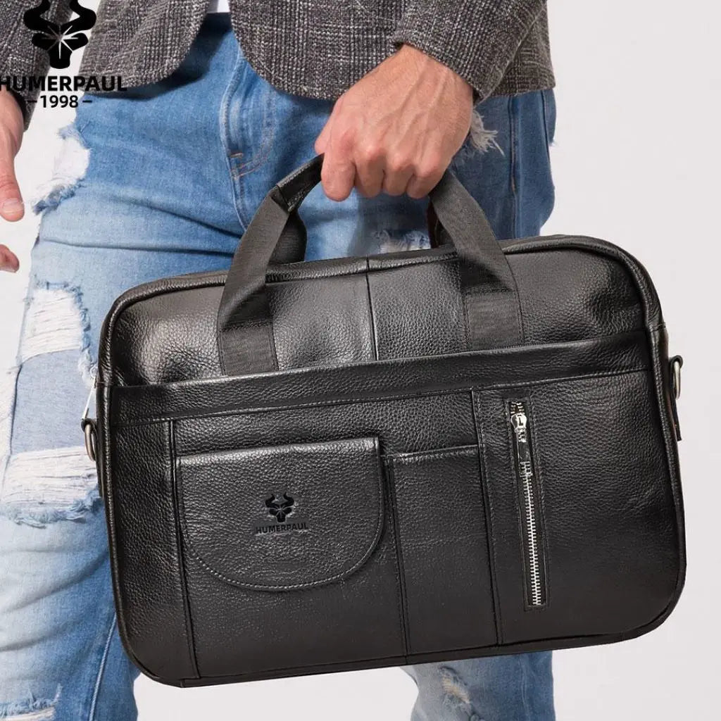Luxe Herren Laptoptasche 13 Zoll – Echtleder, stilvoll & praktisch