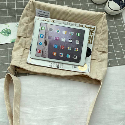 Damen Canvas Schultertasche – Stylisch, Geräumig & Wasserabweisend