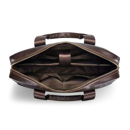 Luxe Herren Laptoptasche 15 Zoll – Elegante Echtleder Aktentasche für Business & Büro