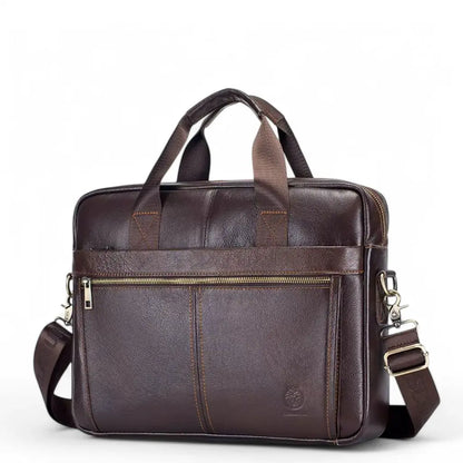 Luxe Herren Laptoptasche 15 Zoll – Elegante Echtleder Aktentasche für Business & Büro