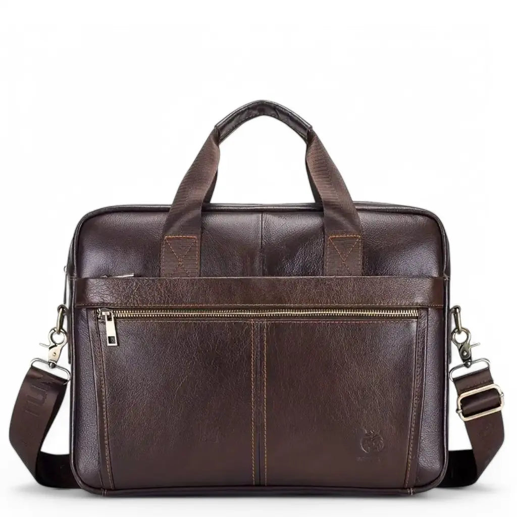 Luxe Herren Laptoptasche 15 Zoll – Elegante Echtleder Aktentasche für Business & Büro