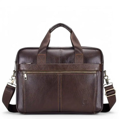 Luxe Herren Laptoptasche 15 Zoll – Elegante Echtleder Aktentasche für Business & Büro