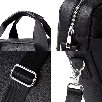 Luxe Herren Laptoptasche 15 Zoll – Elegante Echtleder Aktentasche für Business & Büro
