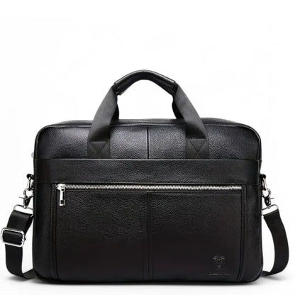 Luxe Herren Laptoptasche 15 Zoll – Elegante Echtleder Aktentasche für Business & Büro